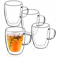 SZKLANKI TERMICZNE Z PODWÓJNĄ ŚCIANKĄ 270 ML 4SZT