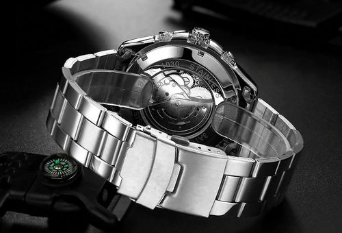 ZEGAREK MECHANICZNY MĘSKI AUTOMATYCZNY STALOWY LUKSUSOWY WINNER + na Arena.pl