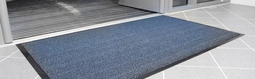 Wycieraczka wewnętrzna wejściowa do butów Vyna-Plush 600x900 niebieska na Arena.pl