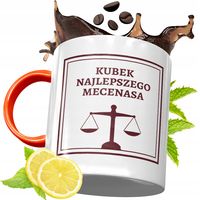 Kubek Pomarańczowy Dla Prawnika Prezent Z Nadrukiem Ze Zdjęciem