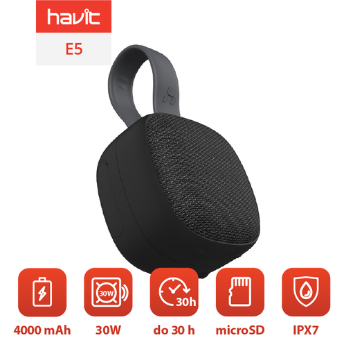 Głośnik Bezprzewodowy Bluetooth Havit E5 (Czarny) na Arena.pl