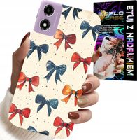 ETUI DO MOTOROLA MOTO E14 - KOLOROWE WSTĄŻKI WSTĄŻKA MODNE WZORY