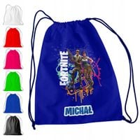 WOREK PLECAK SPORTOWY NA WF DLA DZIECI - FORTNITE + IMIĘ! GRA BATTLEROYALE