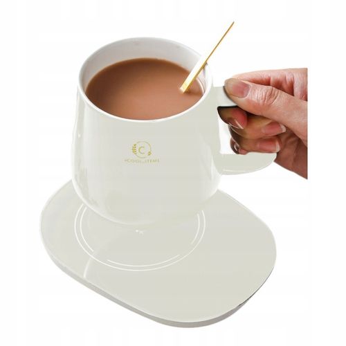 Kubek ceramiczny DO HERBATY Podgrzewacz USB Łyżka PREZENT Kubek Świąteczny na Arena.pl