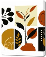 Obraz 70x90cm Kolaż Botaniczny