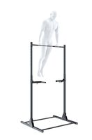 Wielofunkcyjny drążek treningowy stacjonarny UNDERFIT z uchwytami do dipów