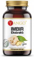 Yango IMBIR EKSTRAKT 510mg 90 kapsułek na 3mce Odporność & Układ Oddechowy
