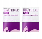 BIOTEBAL WŁOSY SKÓRA PAZNOKCIE SUPLEMENT DIETY 2x30 TABLETEK