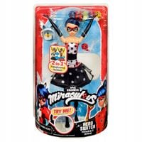 MIRACULOUS BIEDRONKA I CZARNY KOT LALKA Pennybug Hero Switch, zmiana stroju