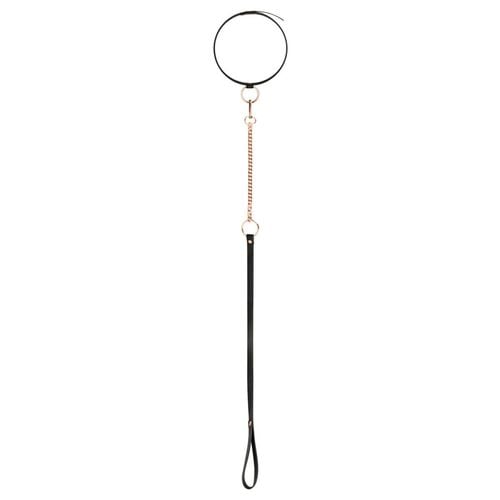 rosy gold   collar with leash   black na Arena.pl