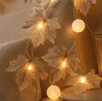 Lampki LED 302cm liście
