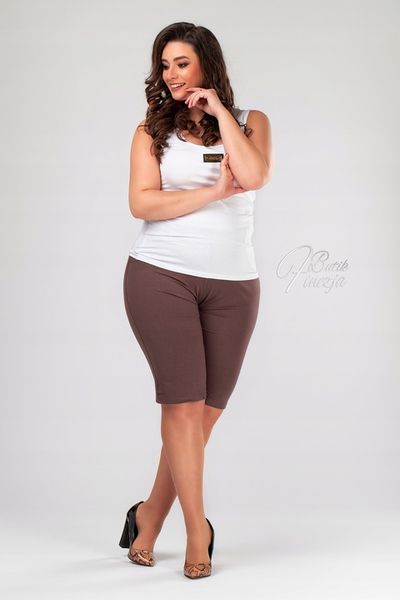 Spodenki dresowe 6XL brązowe kawowe plus size zdjęcie 4