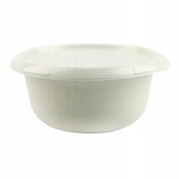 OKRĄGŁY POJEMNIK Z POKRYWKĄ NA ŻYWNOŚĆ ZAMYKANA MISKA 25CM PLASTIKOWY 2,75L