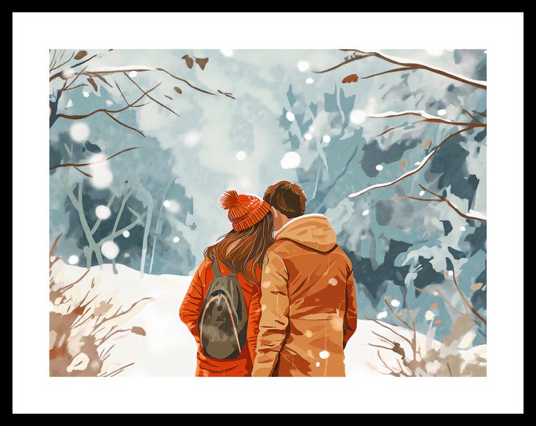 Plakat 40x30cm Razem w Śniegu zdjęcie 3