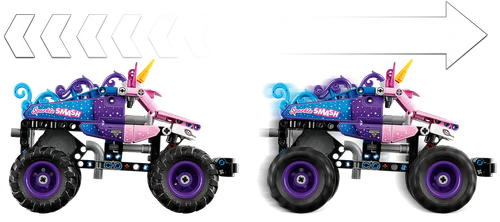42220 - lego technic - monster jam™ sparkle smash™ z napędem typu pull-back na Arena.pl