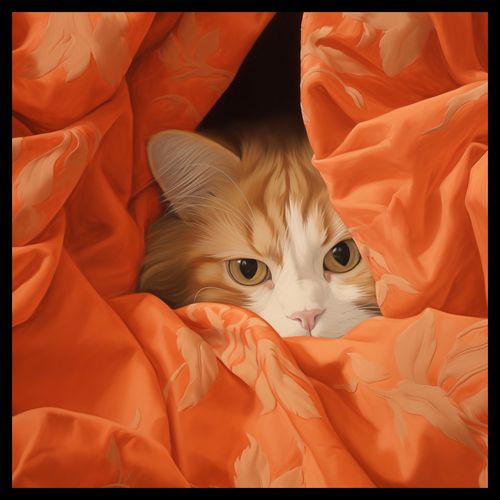 Plakat 40x40cm Ukryty Kot na Arena.pl