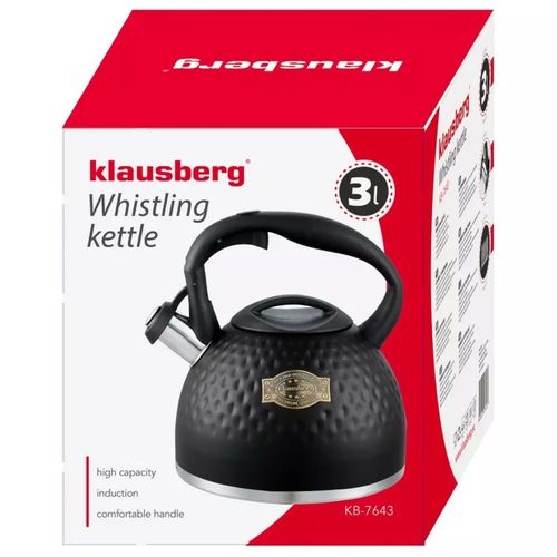 czajnik stalowy z gwizdkiem 3l klausberg kb-7643 na Arena.pl
