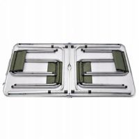 STÓŁ TURYSTYCZNY DO OGRODU SKŁADANY Z 4 KRZESŁAMI METEOR PESTA 60x120x53-69