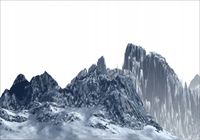 FOTOTAPETA FLIZ widok niebo góry we mgle 350x245