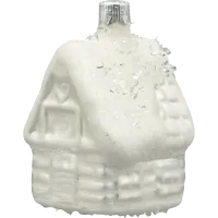 Bombka choinkowa szklana: Domek w śniegu