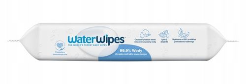 WaterWipes Chusteczki nawilżane BIO 12x60szt 99,9% wody delikatne na Arena.pl