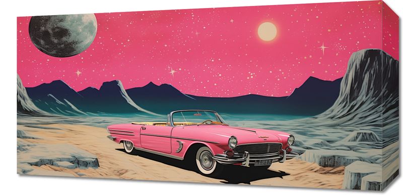 Obraz 60x30cm Kabriolet W Kosmosie zdjęcie 1