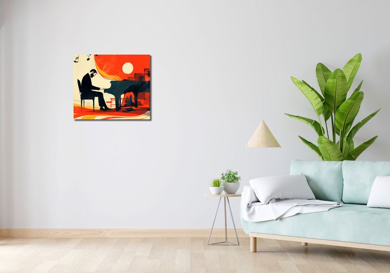 Obraz 60x50cm Pianista zdjęcie 2