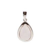 Zawieszka z Kwarcem Różowym w srebrze rodowanym