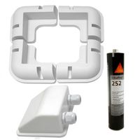 NAROŻNE UCHWYTY Z KLEJEM PANEL SŁONECZNY DO KAMPERA