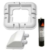 NAROŻNE UCHWYTY Z KLEJEM PANEL SŁONECZNY DO KAMPERA