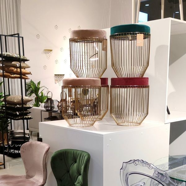 Pufa Intesi Cherrys Velvet niebieska zdjęcie 4