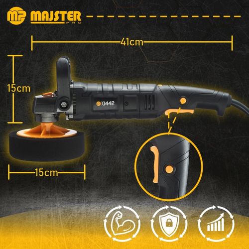 POLERKA Samochodowa Szlifierka 2600W z REGULACJĄ Obrotów + 4x GĄBKA MP0442 na Arena.pl