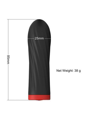 stymulator rechargeable silicone touch vibrator usb 10 functions   black na Arena.pl