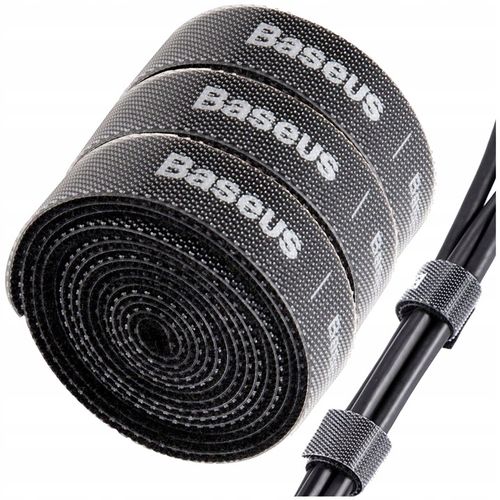 TAŚMA RZEPOWA DO KABLI BASEUS ORGANIZER KABLI MOCNY ZESTAW 3 SZTUK X 1M na Arena.pl