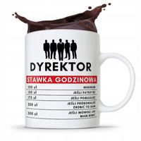 Dla Dyrektora Kubek Dyrektor Stawka Godzinowa Z Nadrukiem Ze Zdjęciem