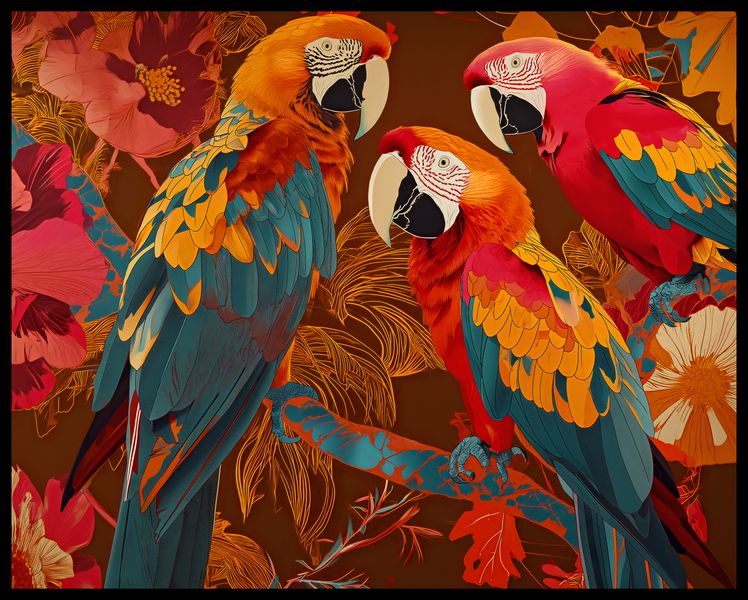 Plakat 76x60,5cm Kolorowe Ary zdjęcie 2