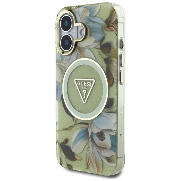 Etui Guess do iPhone 16, Zielony, MagSafe zdjęcie 2