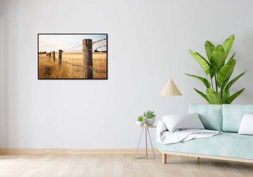 Plakat 91,5x60cm Płot na Polu na Arena.pl