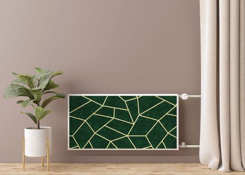 Mata Magnetyczna Zielony MARMUR Wzór Geometryczny Abstrakcja 110cm x 60cm na Arena.pl