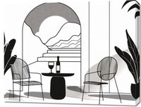 Obraz 90x70cm Relaks w Monochromie