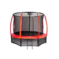 Trampolina Ogrodowa Jumpi 312cm/10FT Maxy Comfort Plus Czerwona Z Wewn