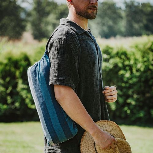 HAMAK Ogrodowy 2 Osobowy HUŚTAWKA XXL 200x150cm 2 Liny Pasy Haki Pokrowiec na Arena.pl