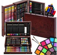 ZESTAW ARTYSTYCZNY DLA DZIECI DO MALOWANIA RYSOWANIA W WALIZCE 142 ELEMENTY