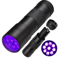 LATARKA UV DO BURSZTYNU PLAMY MOCZU PUPILA BANKNOTÓW 9 LED