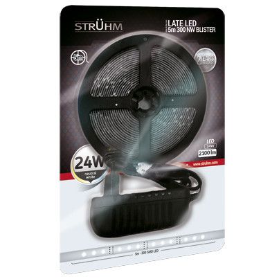 Taśma LED 24W 4000K LATE LED 03583 Ideus pasek 5 metrów 2100lm biała na Arena.pl