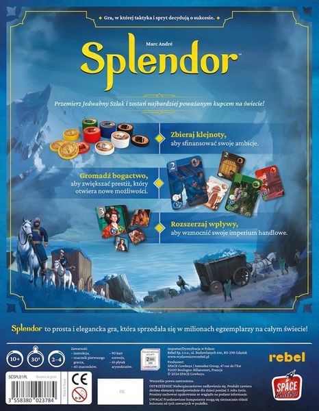 Splendor: Gra o Handlu Klejnotami, 2-4 osoby, wiek 10+ zdjęcie 12