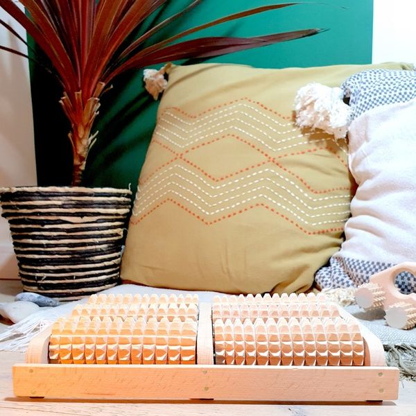 Drewniany Wałek do Masażu Stóp zdjęcie 4