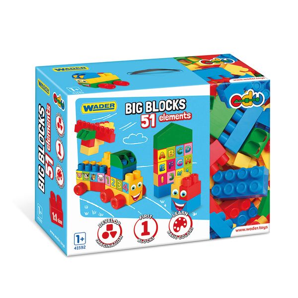 WADER Big Blocks klocki 51el 41592 15928 zdjęcie 4