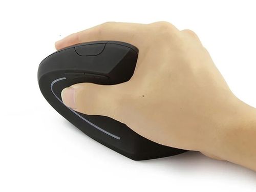 MYSZ BEZPRZEWODOWA PIONOWA WERTYKALNA ERGONOMICZNA MYSZKA 2.4GHZ USB na Arena.pl