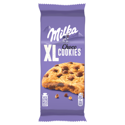 Milka XL Cookies Choco Ciastka z kawałkami czekolady mlecznej 184 g na Arena.pl